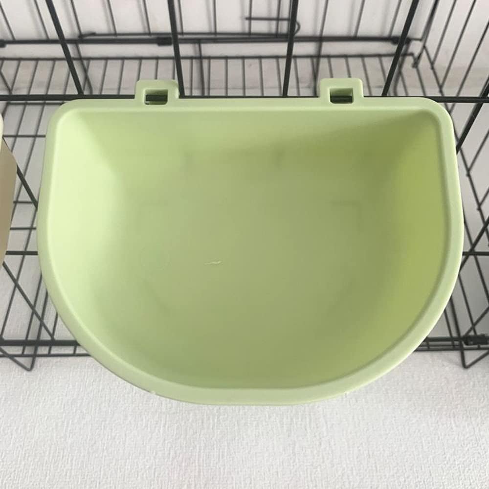 2 Pack Pet Carrier Feeder Clip-on Wire Cage Bowl Bird Feeding Dish