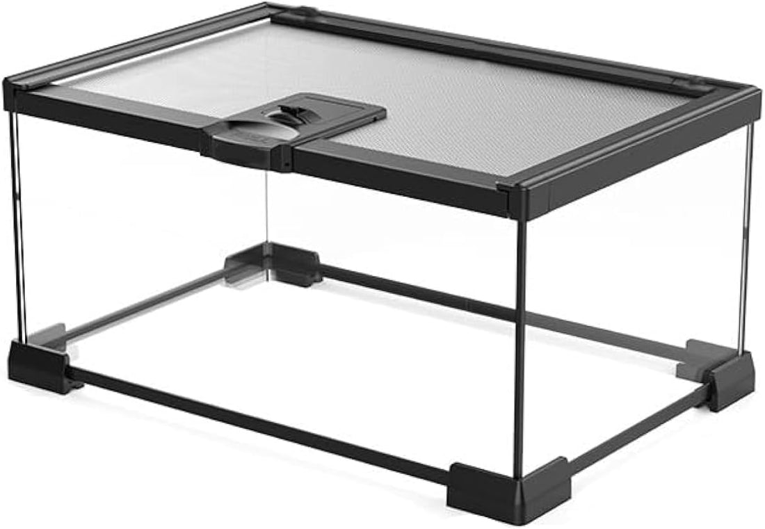 AWXZOM Mini Reptile Glass Terrarium Tank
