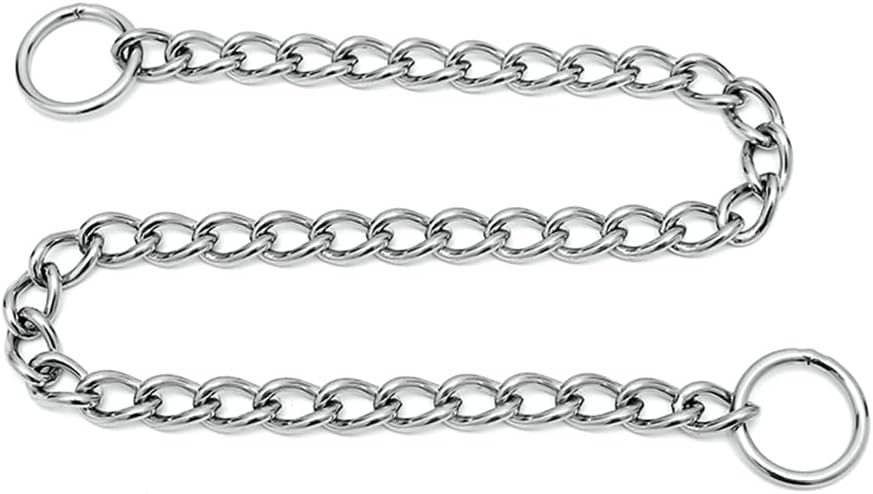 Slip Dog Chain Collars, Stainless Steel Training Dog Collars