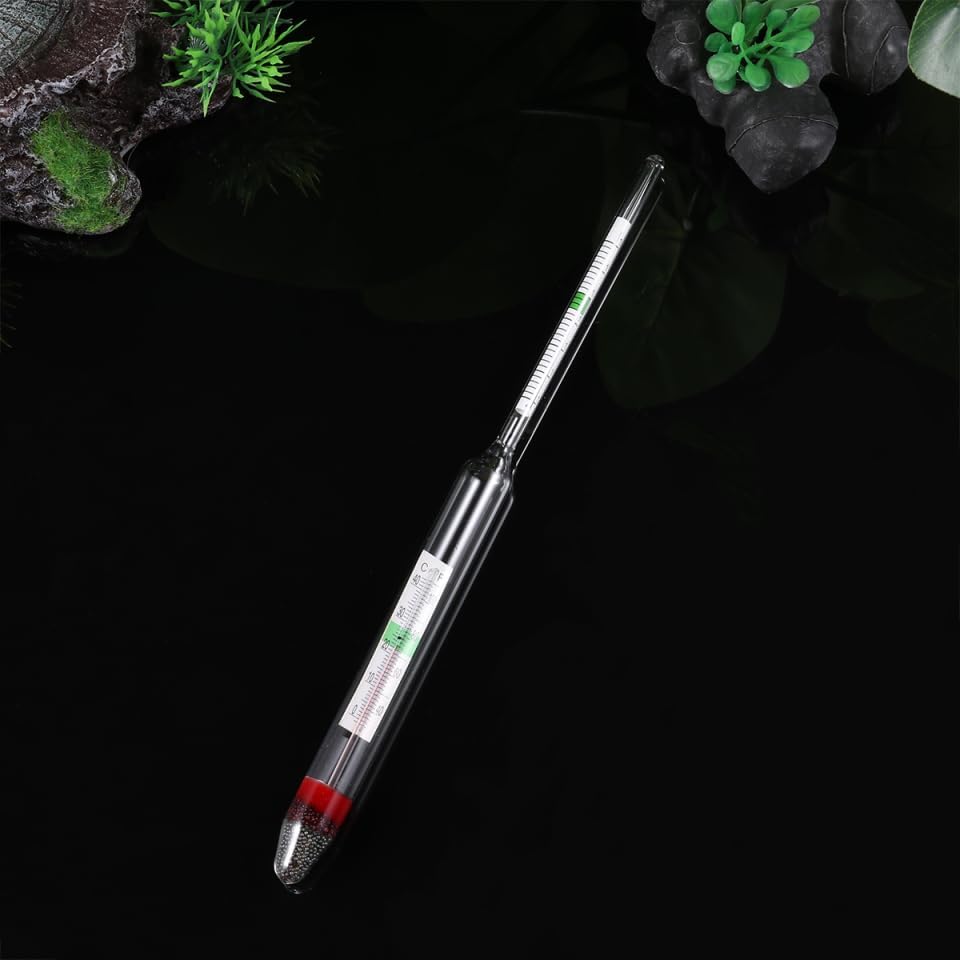 balacoo 4 Pcs Floating Aquarium Hydrometer with Thermometer