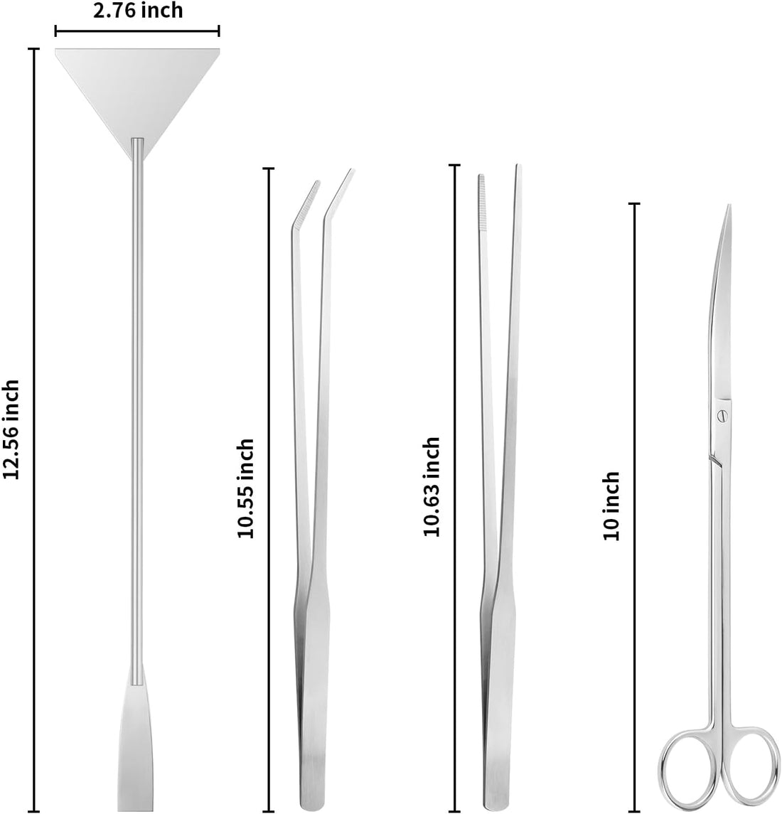 Ohtomber 4PCS Aquascape Tool Aquarium Kit with Tweezers Scissors
