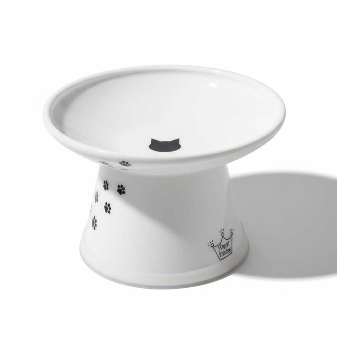 Necoichi Elevated Cat Food Bowl, Ceramic, Whisker-Friendly