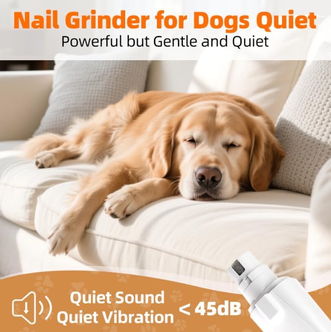 Dog Electric Nail Clippers & Grinder with Light