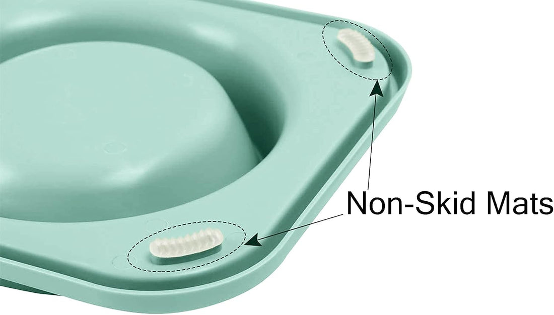 L.D.Dog Cat Food Bowls, Cat Bowls Non-Skid and Non-Spill Silicone