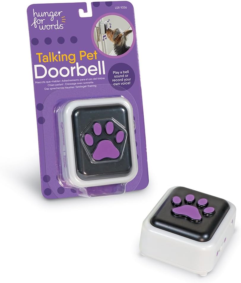 Hunger for Words Talking Pet Doorbell - Potty Training Door Bell