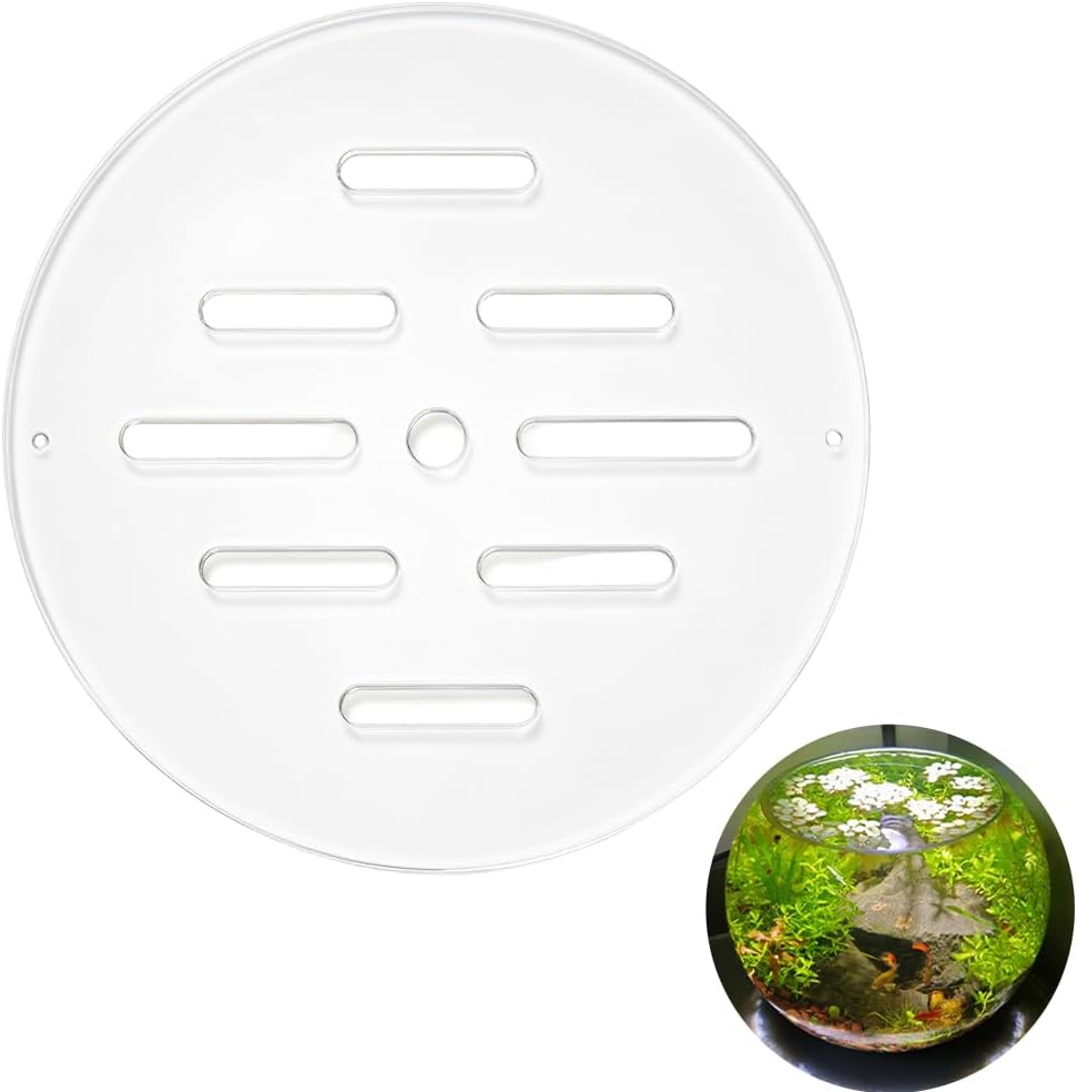 OLYCRAFT Acrylic Aquarium Anti-Jumping Lids Cover Round Acrylic Plate
