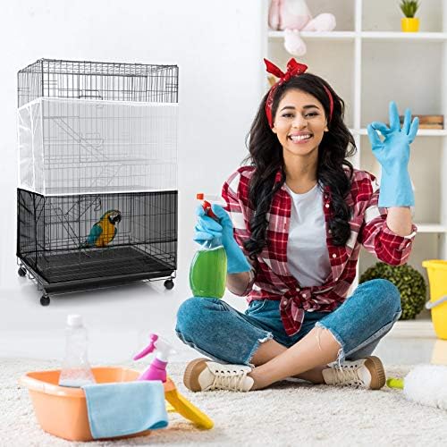 Shappy Bird Cage Net Cover Seed Catcher