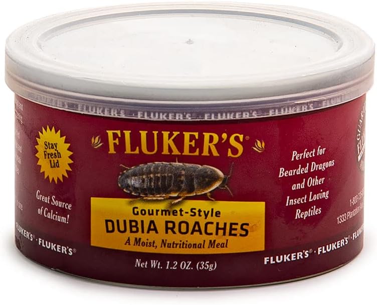 Fluker's Gourmet Mealworms, Canned Food for Reptiles, Fish
