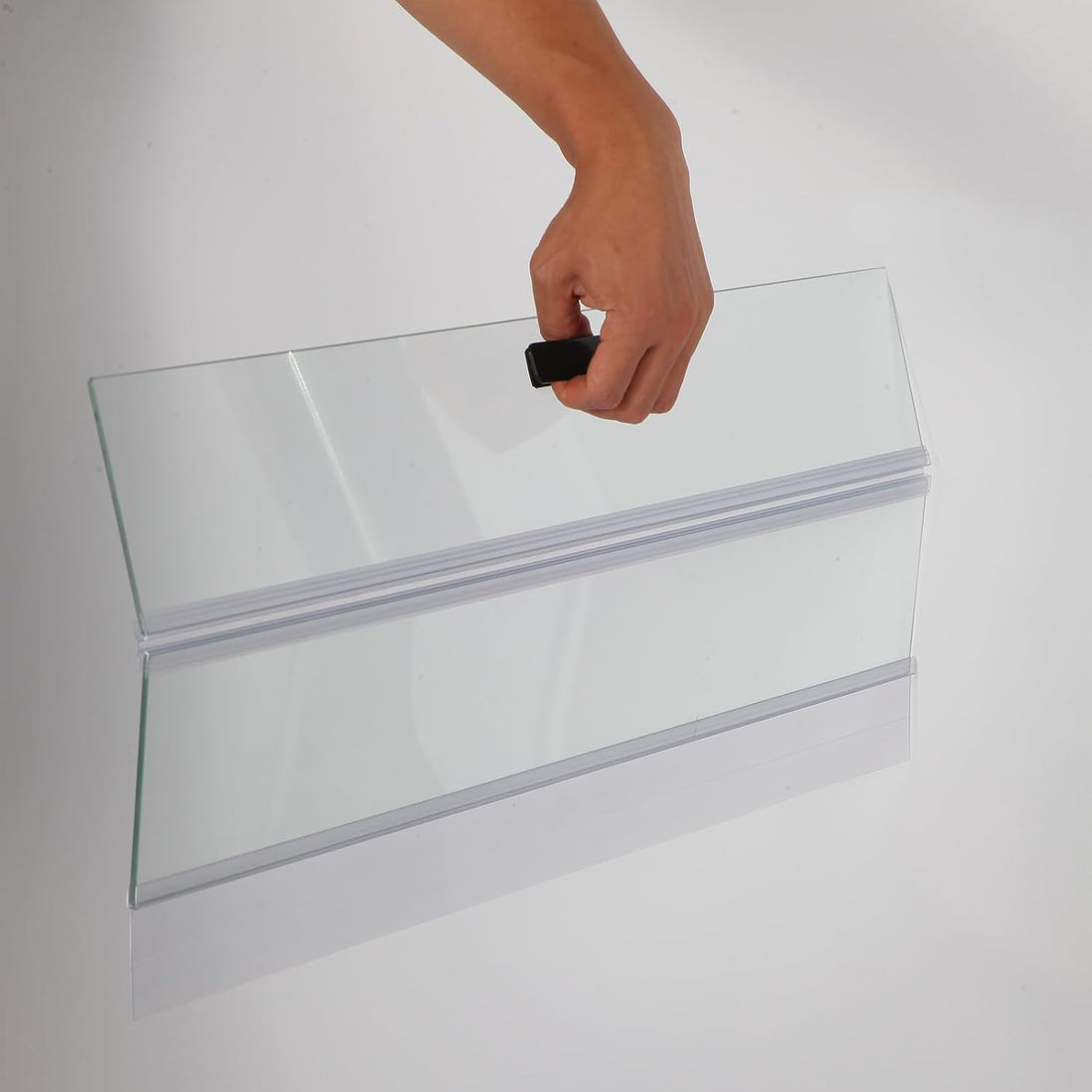 19.33x9.65in Clear Tempered Glass Canopy