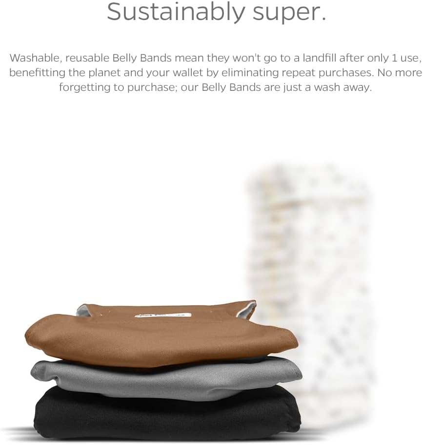 Pet Parents® Washable Belly Bands for Dogs + Extendrs® Durable Dog