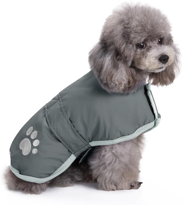 Queenmore Cold Weather Dog Coats Loft Reversible Winter Fleece Dog