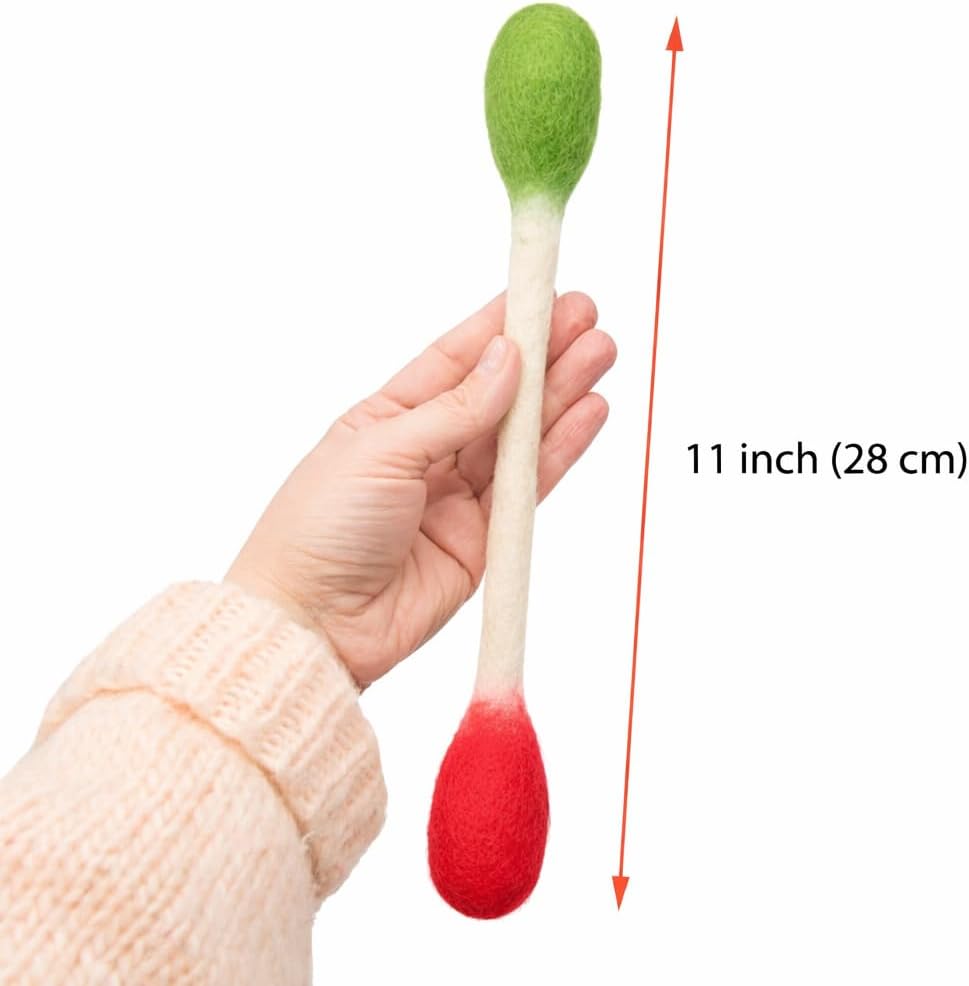 Glaciart One XXL Swabs Cat Toys with Catnip - 2 Pk | Durable for Chew