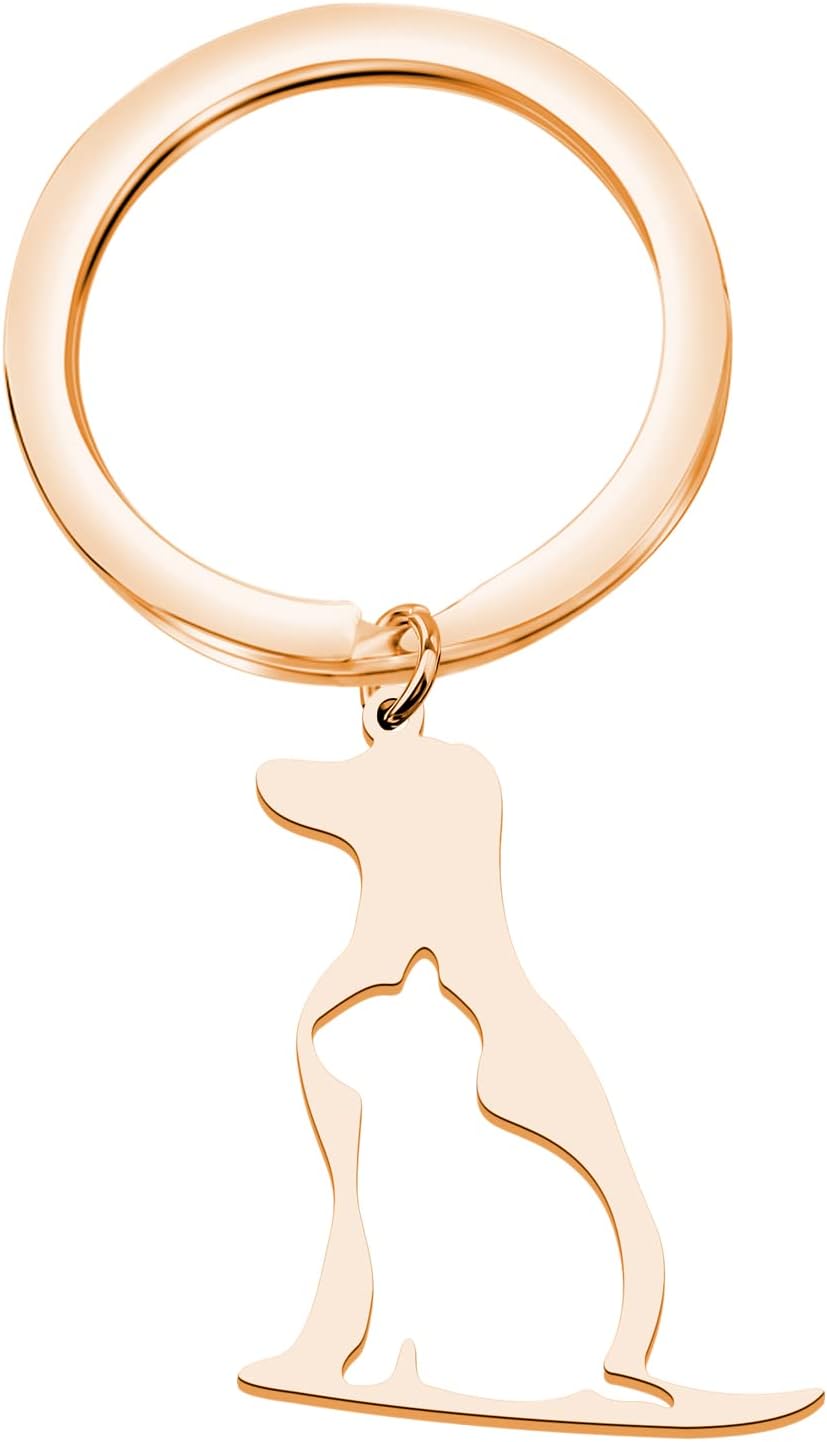 BNQL Dog Cat Keychain Pet Pendant Jewelry for Animal Lover Dog Cat