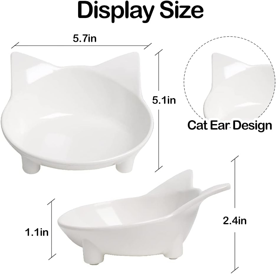 Skrtuan Non-Slip Cat & Dog Food Bowl – Wide