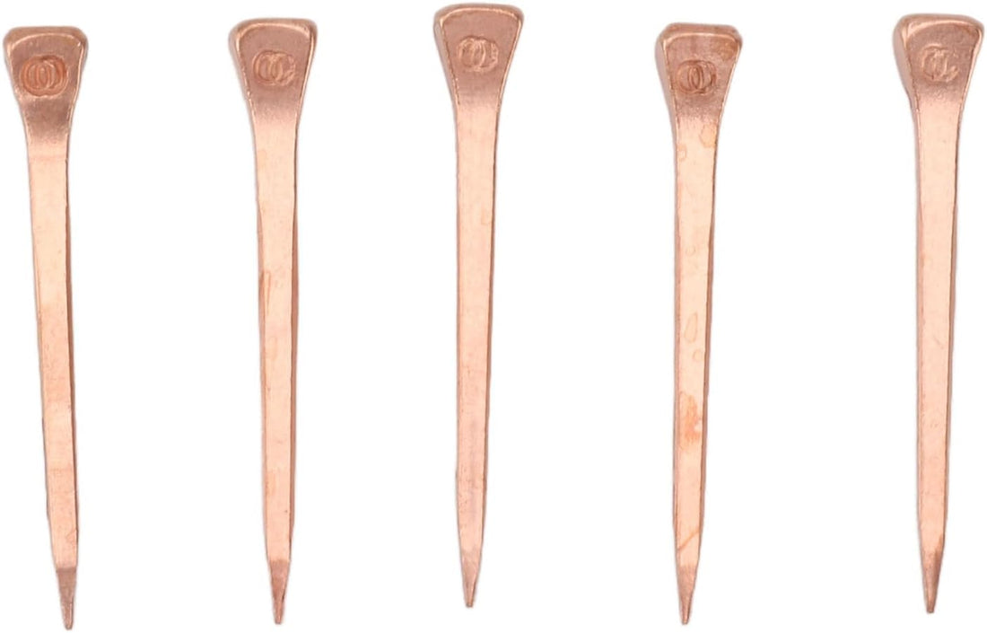250Pcs Horseshoe Nails Copper Plated Rustproof Equestrian Riding