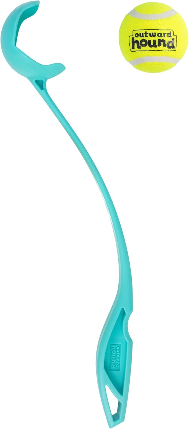 Outward Hound FlyFetch Launch-A-Ball Dog Ball Launcher Toy, 15.5"