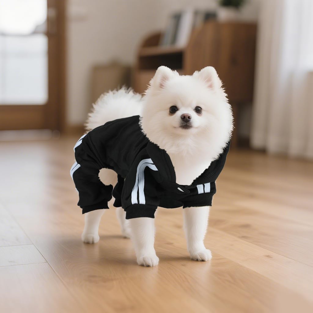 LONTEPET Dog Hoodie 4 Legs Jumpsuit for Small Dogs Puppy Clothes Dog