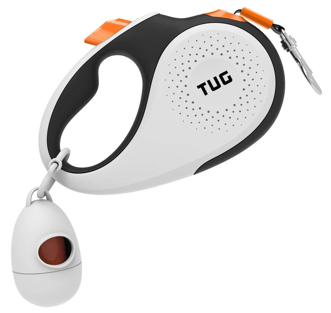 TUG 360° Tangle-Free Retractable Dog Leash with Waste Bag Dispenser