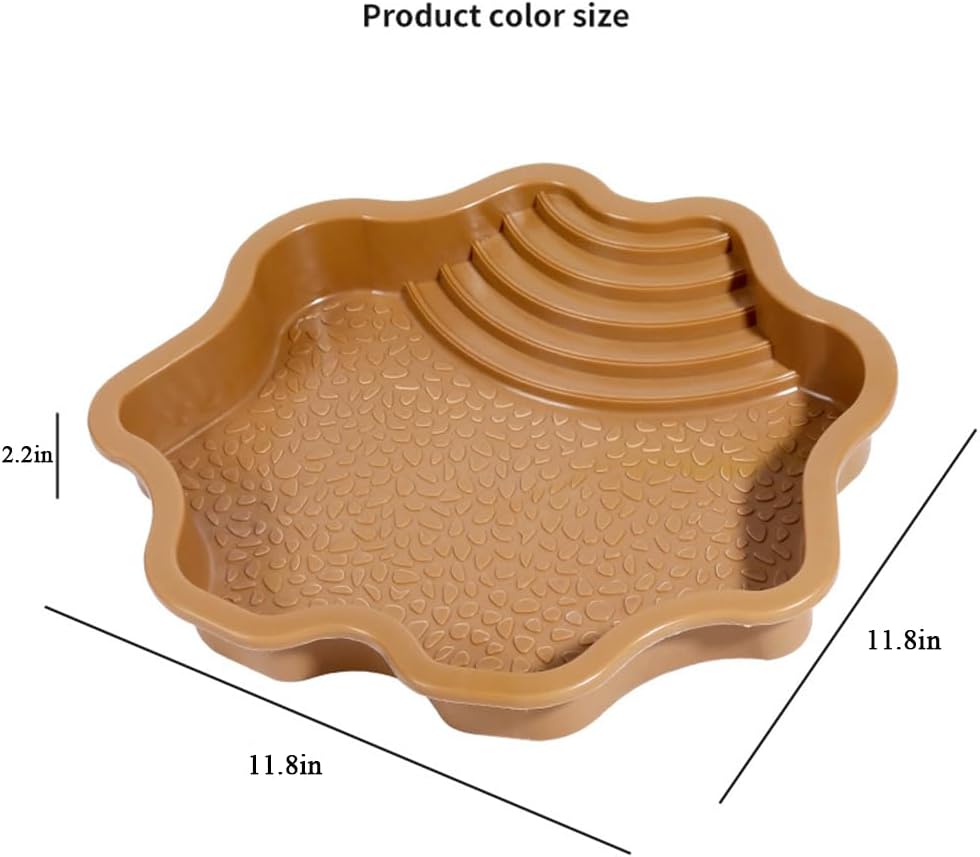 Turtle Bathing Pool, Reptile Feeding Dish Water Pot,Turtle Bathing Pot