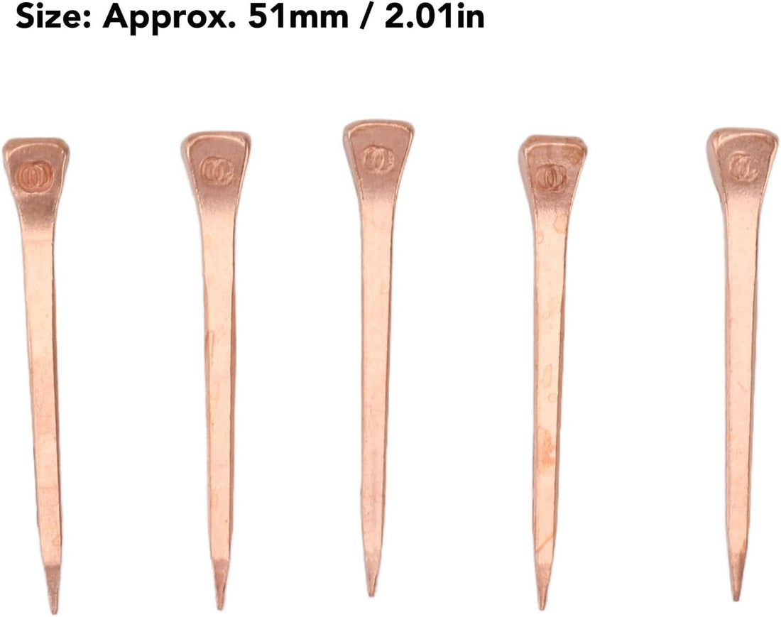 250Pcs Horseshoe Nails Copper Plated Rustproof Equestrian Riding