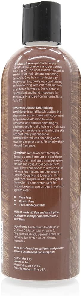 The Coat Handler Undercoat Control Deshedding Conditioner, 16 oz