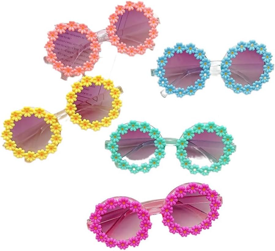 2Pcs/Set Pet Dog Bow Headband Sunflower Sunglasses Cute Summer Beach