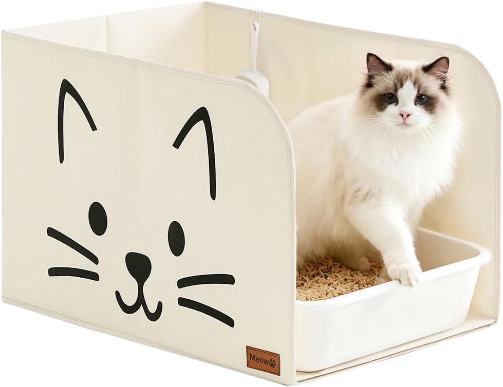 Qozary Cat Litter Box Enclosure