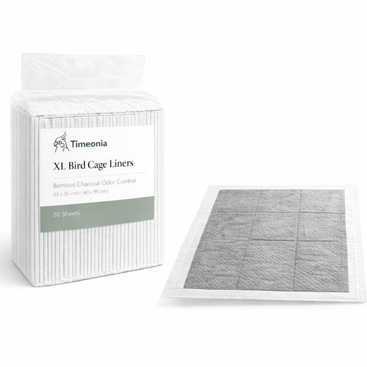 TIMEONIA XL Bird Cage Liners 23.6 x 35.4 Inch