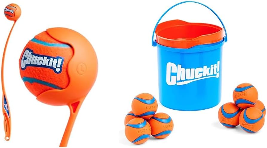 Chuckit! Sport Launcher 26-inch & Ultra Bundle with Cleaning Bucket