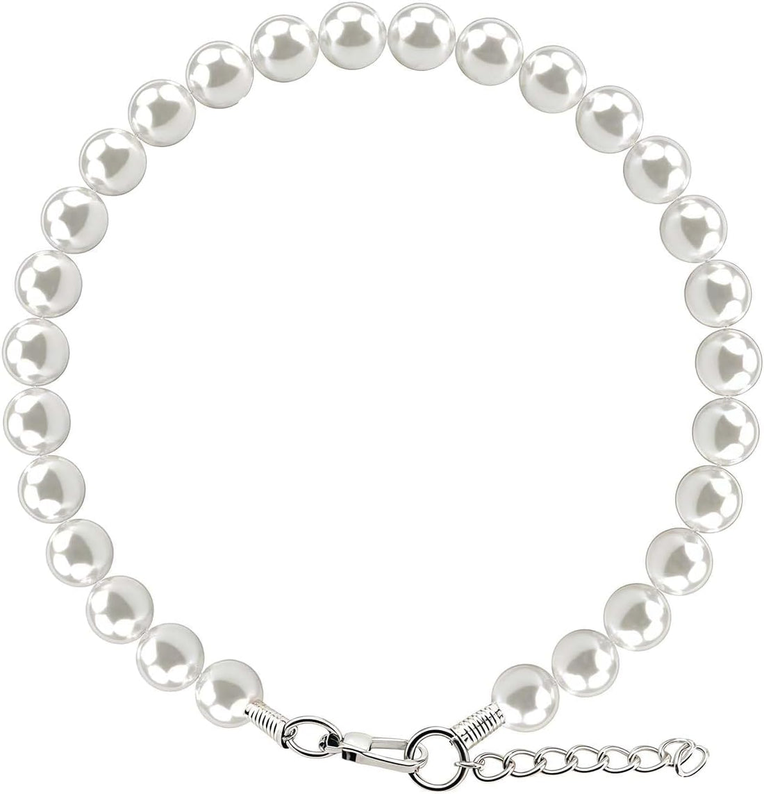 1 White Dog Pearl Necklace, Adjustable Pearl Necklace for Small Dogs