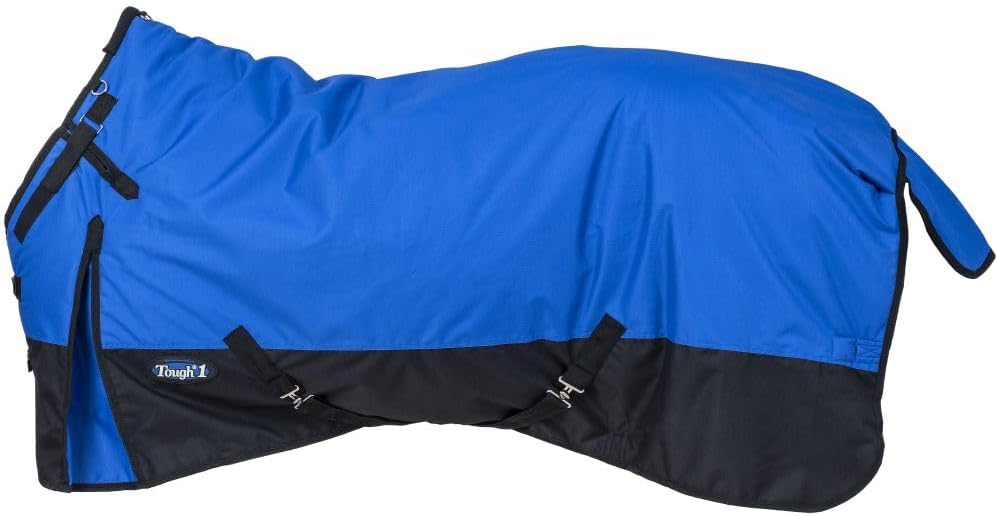 TOUGH1 600D Turnout Blanket with SNUGGIT, Turquoise, 69-in