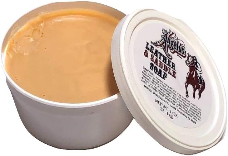 Angelus Saddle Soap Leather Cleaner Conditioner and Leather Softener