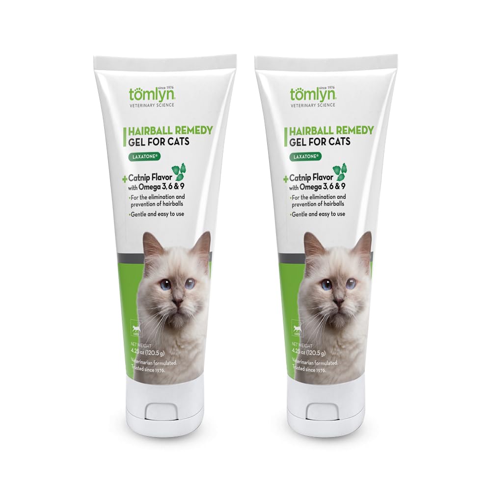 TOMLYN Laxatone Catnip Flavored Hairball Remedy Gel for Cats