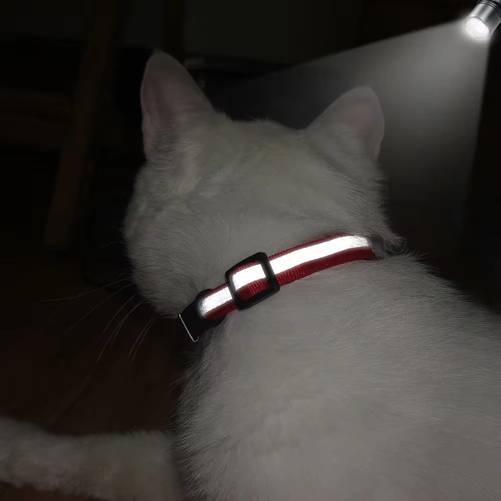 XXS XS Kitten Collar with Bell,Puppy Collar with Quick Release Buckle