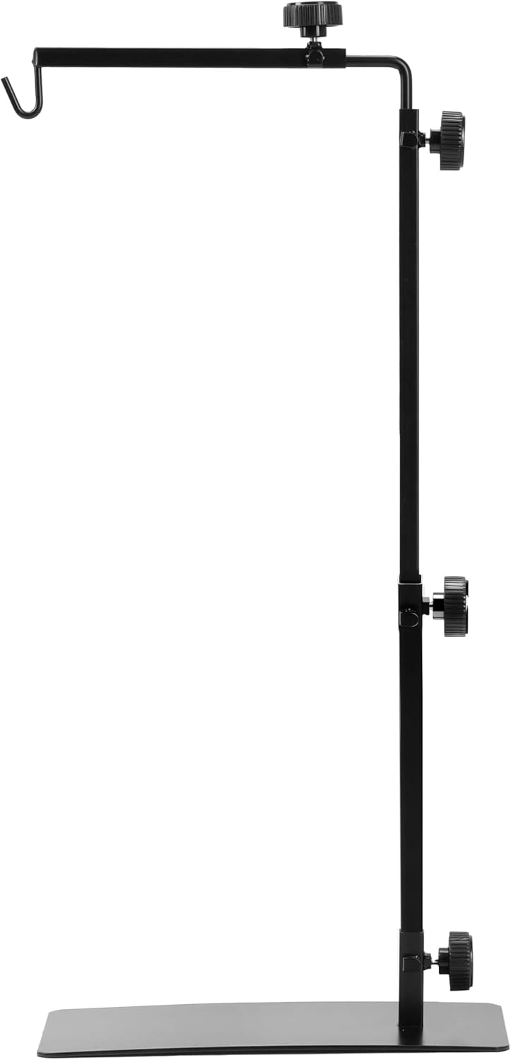 Simple Deluxe Reptile Lamp Stand Adjustable 14-26 inch Metal Bracket