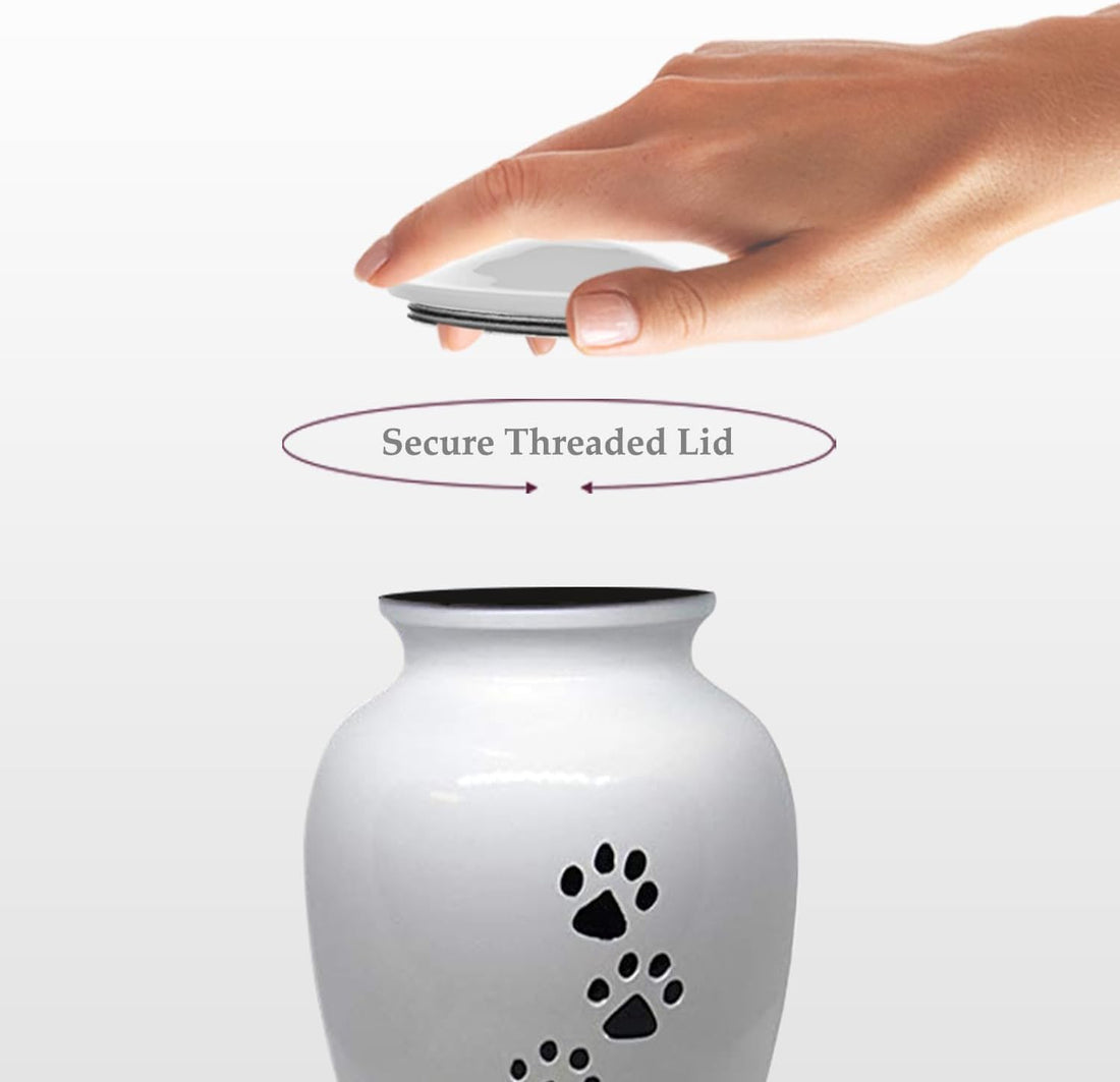 Trupoint Memorials Small Pet Urn for Dogs and Cats Ashes