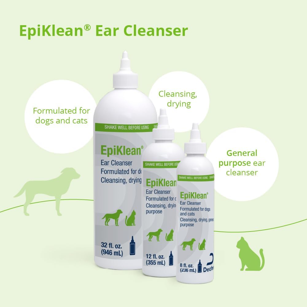 EpiKlean Ear Cleanser for Dogs and Cats, 8 oz