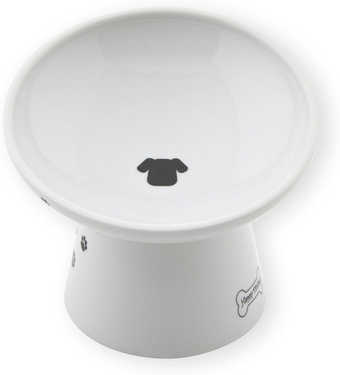 Necoichi Raised Dog Food Bowl, 15° Tilted (Dog, Extra Wide Tilted)