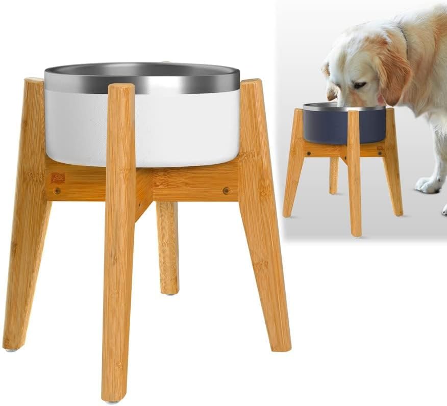 Dog Bowl Stand - Ideal for Large Breeds, Use to Elevate