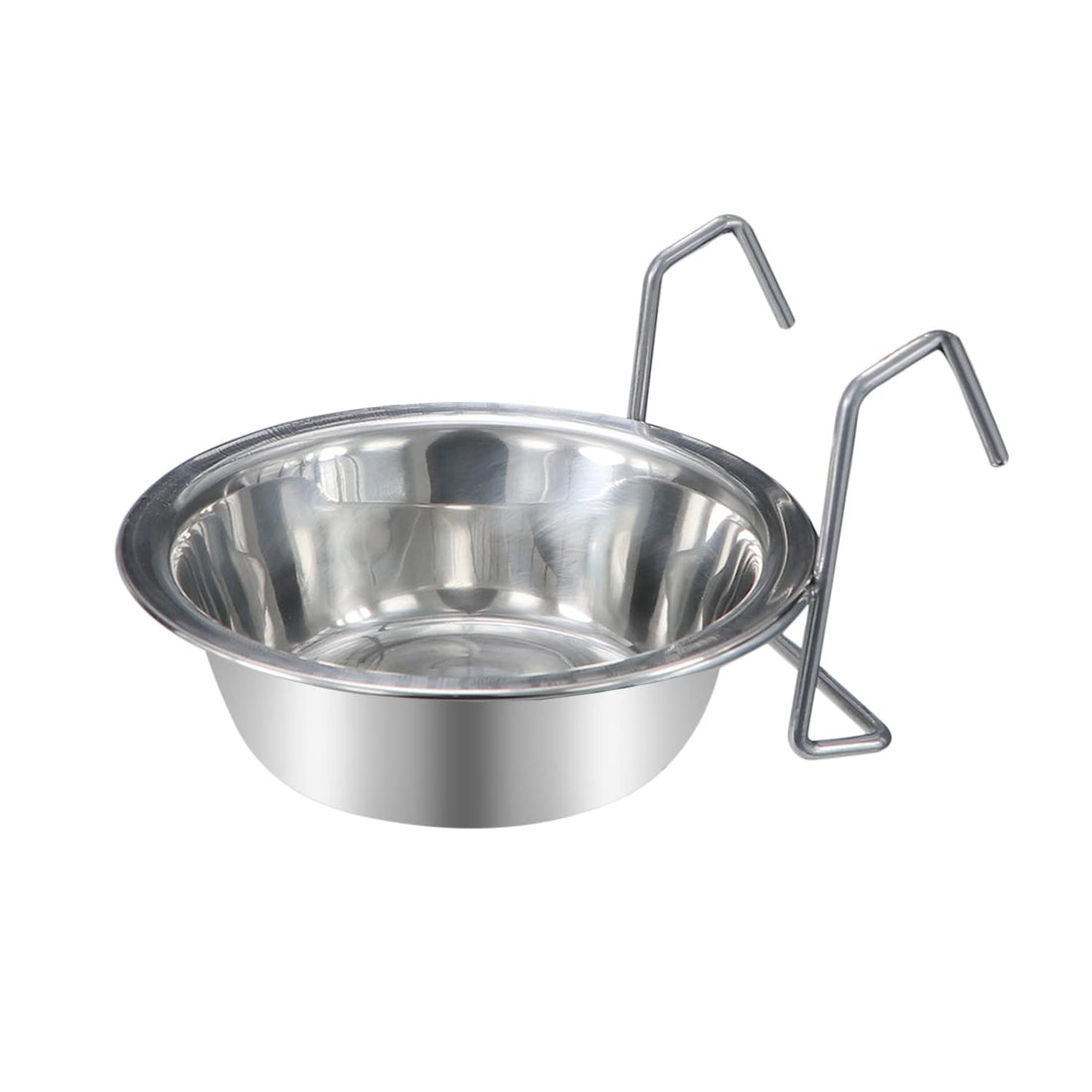 Wontee Pet Bowl Stainless Steel Hanging Food Water Bowls Bird Cage