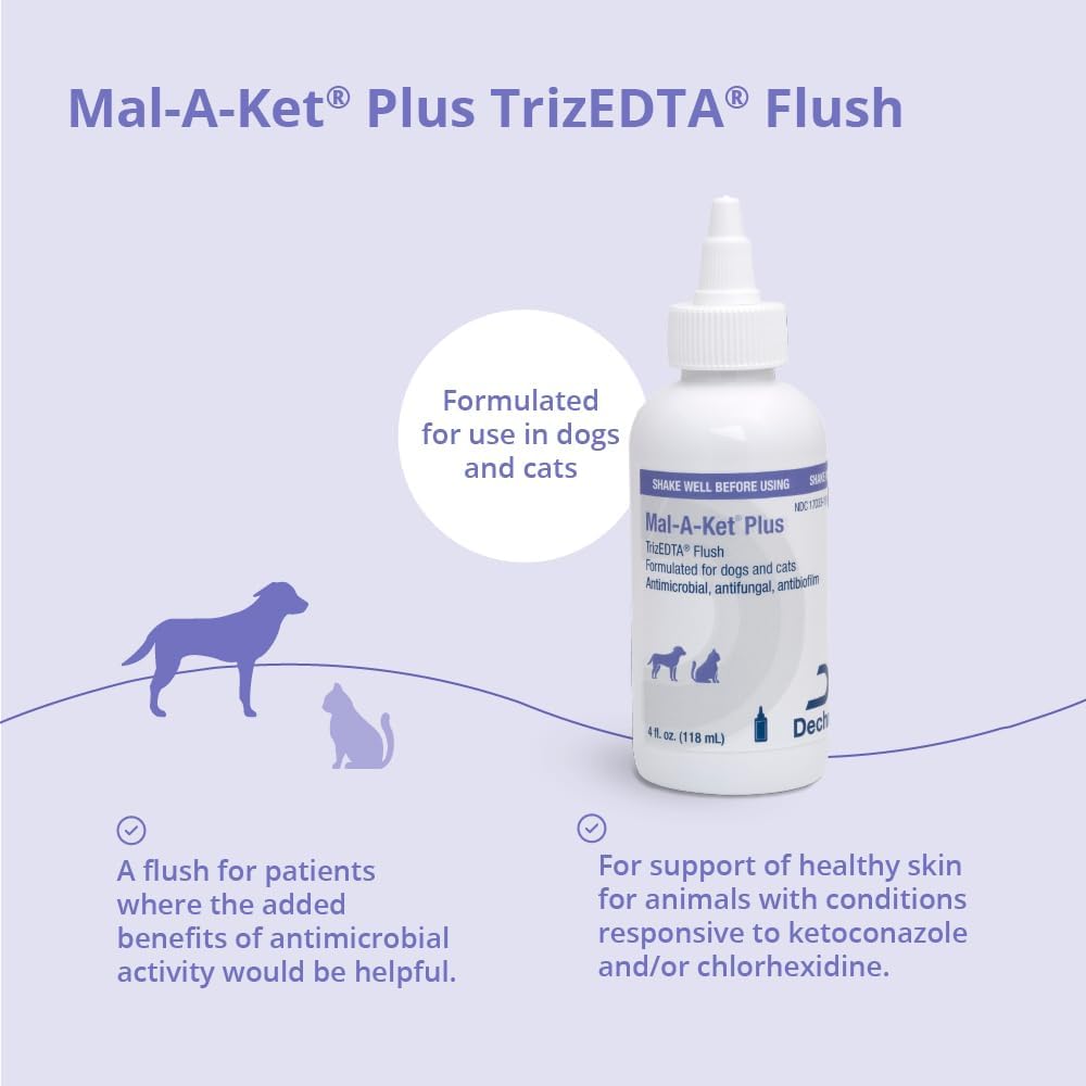 Mal-A-Ket Plus TrizEDTA Flush for Cats and Dogs, 4 oz