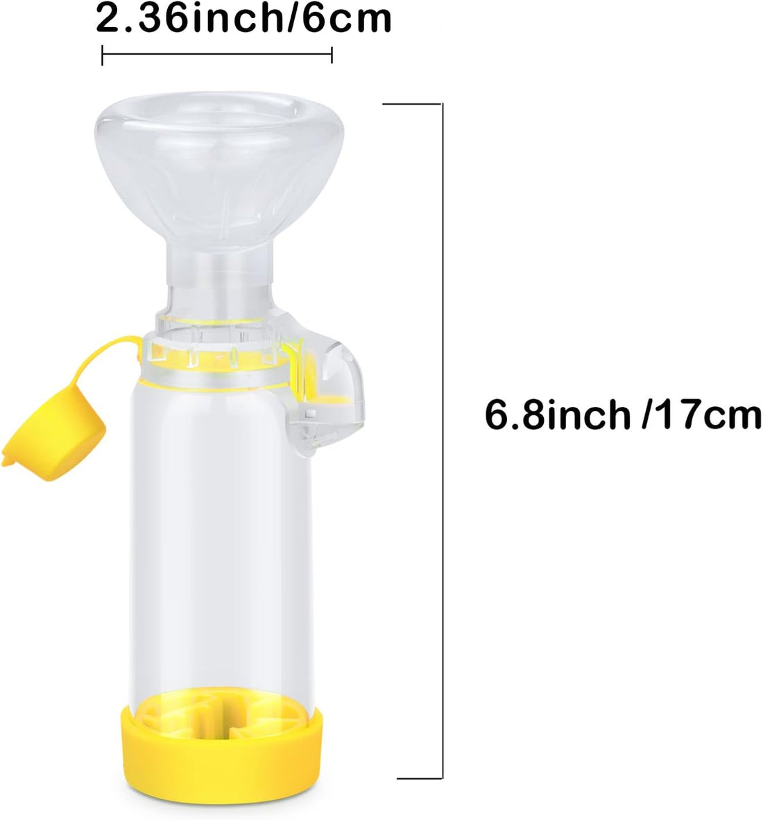 free-space Chamber for Pets Inhaler Spacer for Cat or Dog Handheld