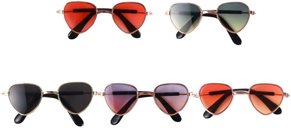 Vctitil 11 Pcs Dog Cat Sunglasses Reflection Pet Glasses Photo Props