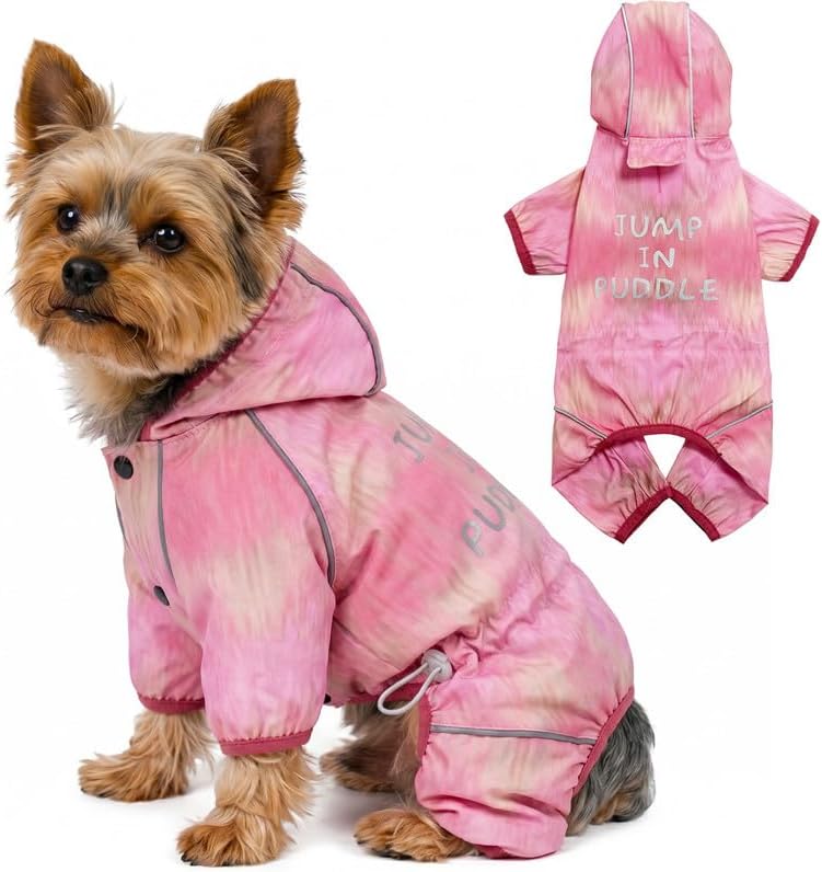 Dog Raincoat, Waterproof Full Coverage Softshell Jacket