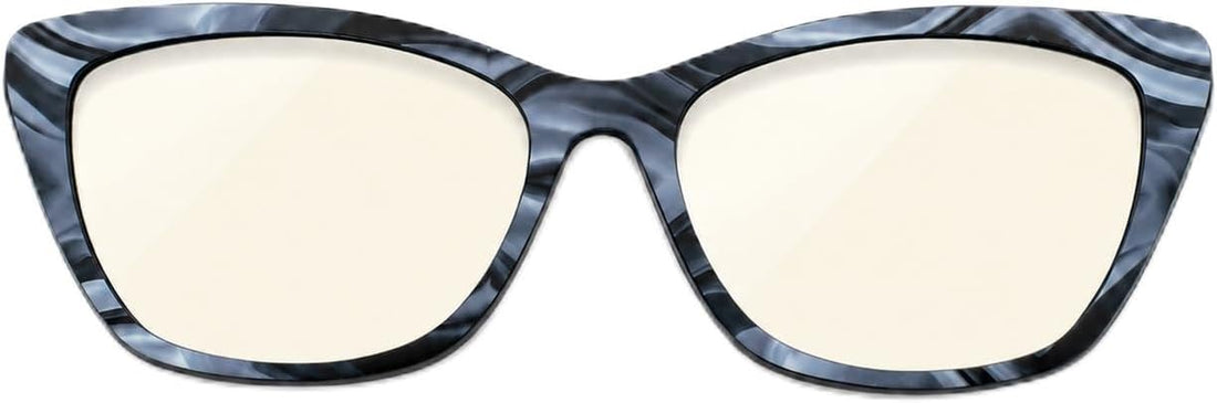 LUMA Magnetic Glasses, Cat Eye Frame & Interchangeable Toppers