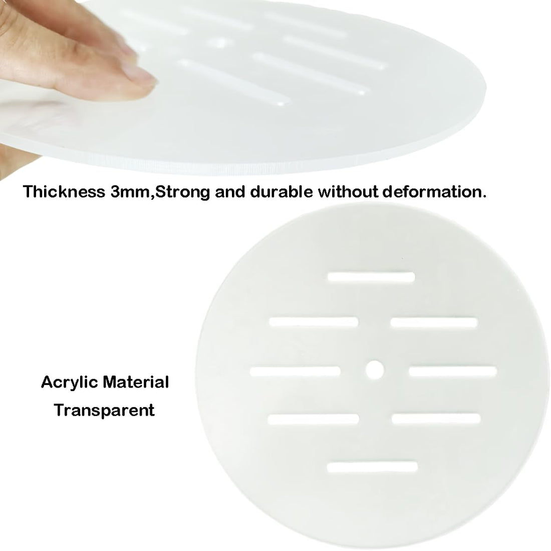 Acrylic Aquarium Anti Jumping Lid Cover with Hole to Prevent Fish