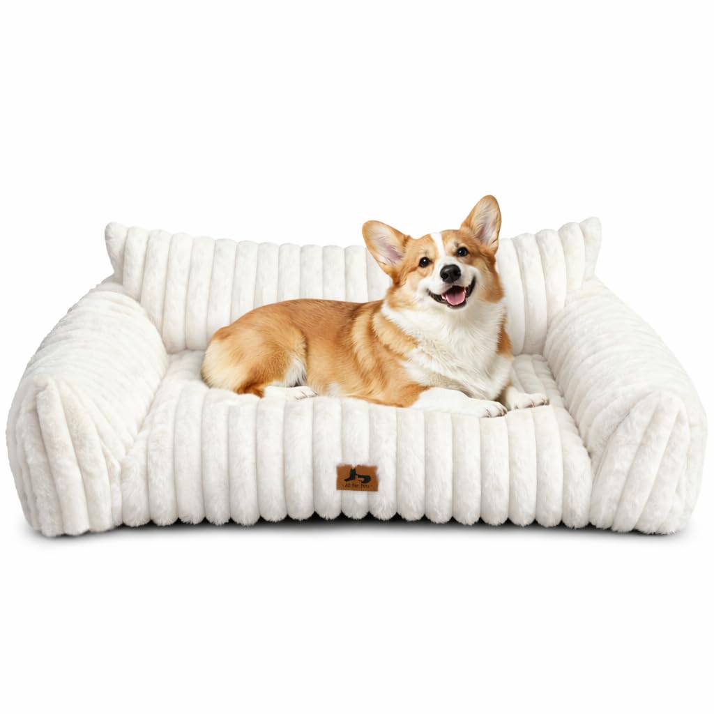 Warmrest Dog Couch for Pets, Cute Small Dog Bed Medium Size Dogs