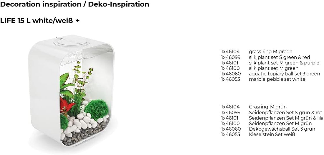 biOrb Marble Pebble Set , Solid and High-Quality Aquarium Decorations