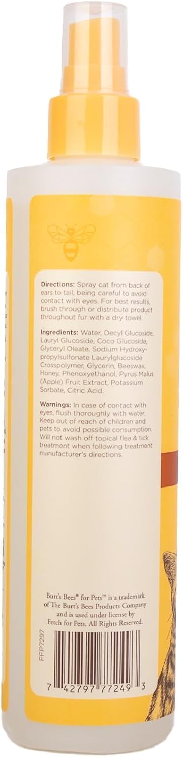Burts Bees for Pets Waterless Cat Shampoo Spray, 10 Fl Oz