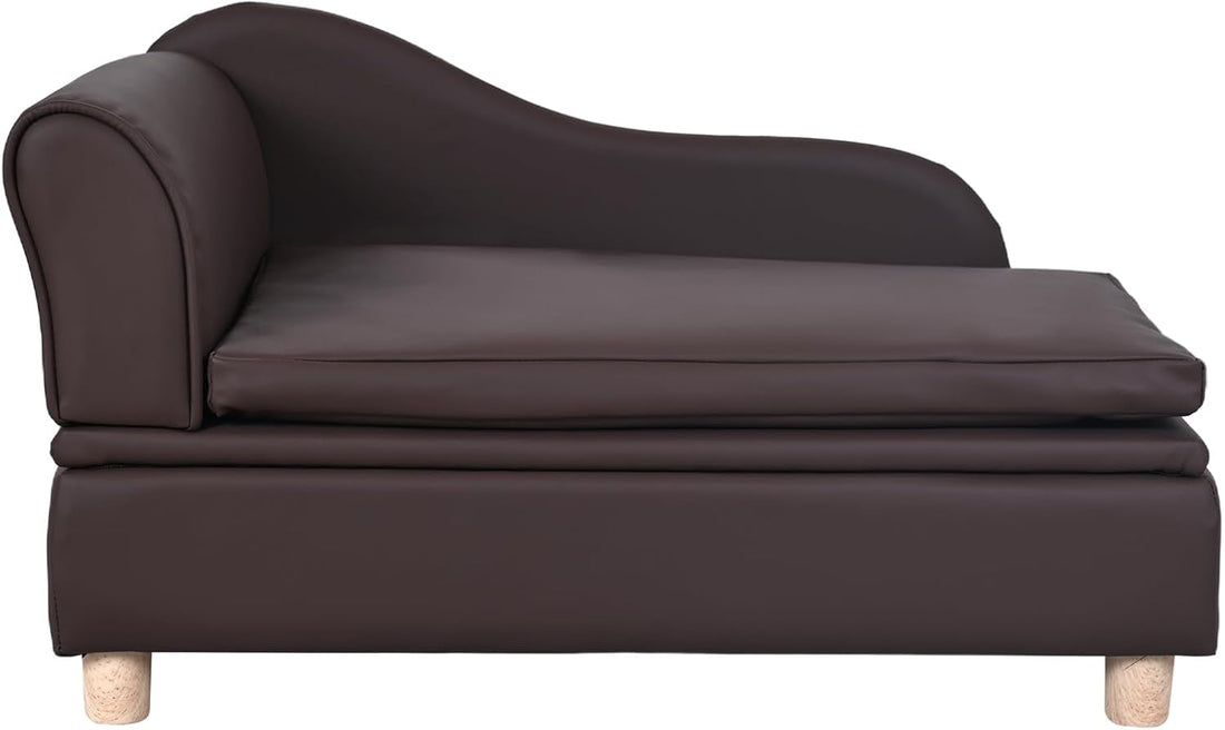 PU Leather Dog Sofa and Chair with Storage
